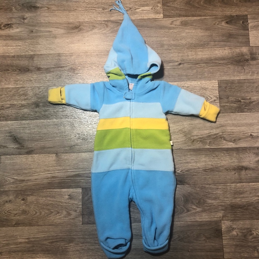 OshKosh Vintage Fleece Hooded Suit Baby 12mo